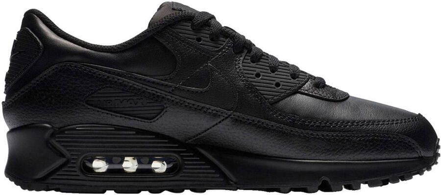 Nike Air Max 90 Sneakers Zwart Leer