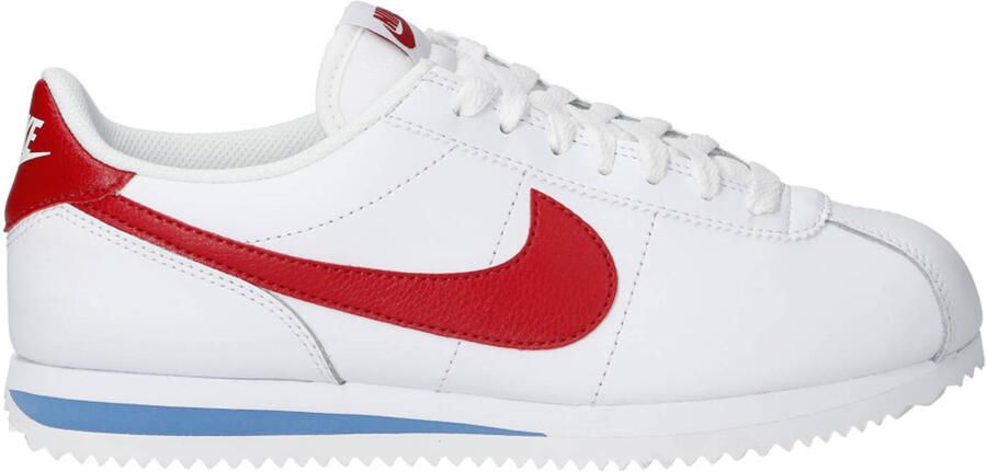 Nike Cortez Sneakers Dames Wit Mesh Synthetisch