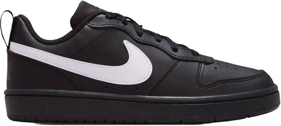 Nike Court Borough Low Recraft sneakers zwart wit Imitatieleer