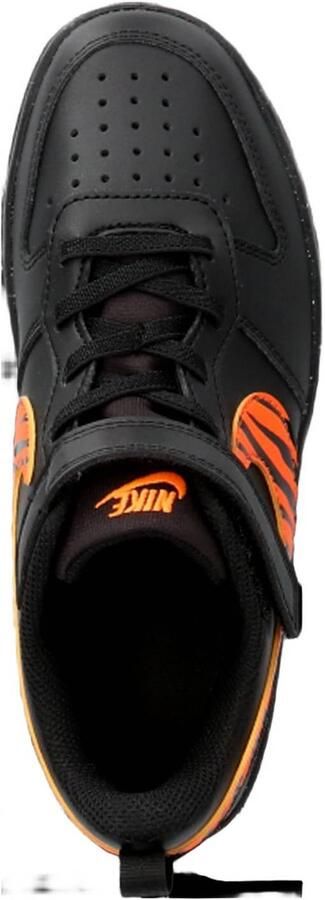 Nike Court Borough Low sneakers zwart oranje Imitatieleer - Foto 3