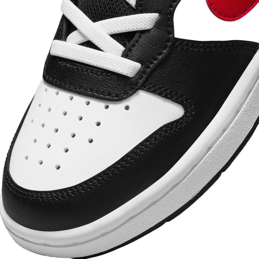 Nike Court Borough Mid 2 leren sneakers wit rood zwart Leer - Foto 3