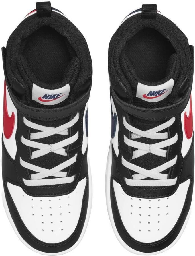 Nike Court Borough Mid 2 leren sneakers wit rood zwart Leer - Foto 2