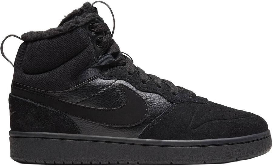 Nike Kids Zwarte Nike Hoge Sneaker Court Borough Mid Kids