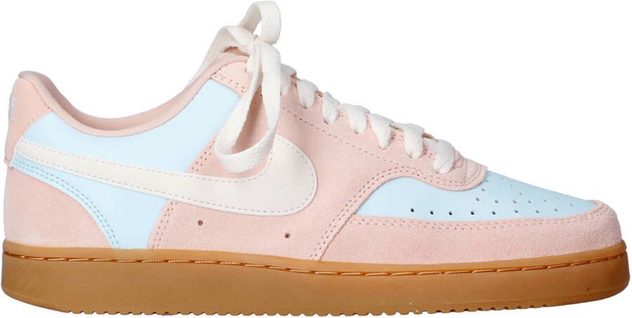Nike Court Vision Low sneakers roze lichtblauw ecru - Foto 3