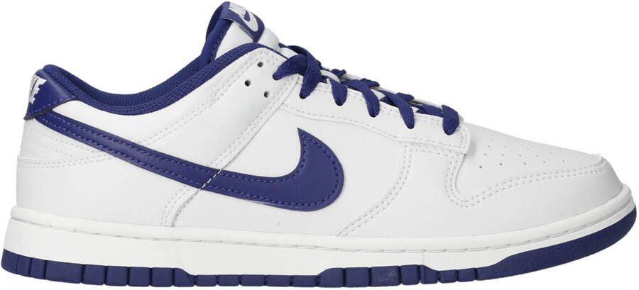 Nike Dunk Low Retro sneakers wit blauw