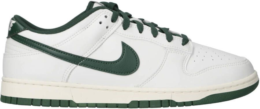 Nike Dunk Low Retro sneakers wit donkergroen