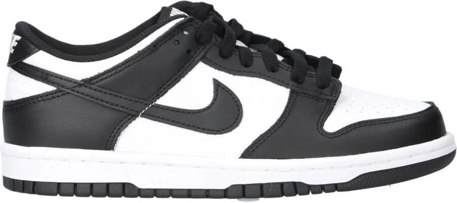 Nike Kinder Sneakers Dunk Low BG Panda Wit Zwart 35 5 EU Klassieke lage sneakers perfecte balans tussen retro stijl en dagelijks comfort. Gemaakt van natuurlijk leer - Foto 3