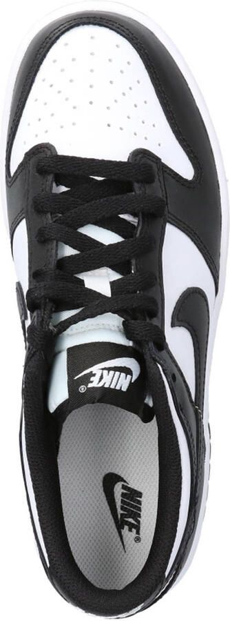 Nike Kinder Sneakers Dunk Low BG Panda Wit Zwart 35 5 EU Klassieke lage sneakers perfecte balans tussen retro stijl en dagelijks comfort. Gemaakt van natuurlijk leer - Foto 6