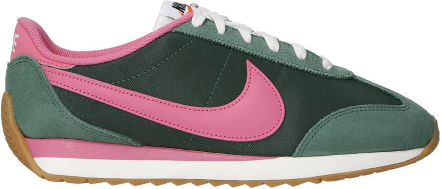 Nike Pacific leren sneakers groen roze