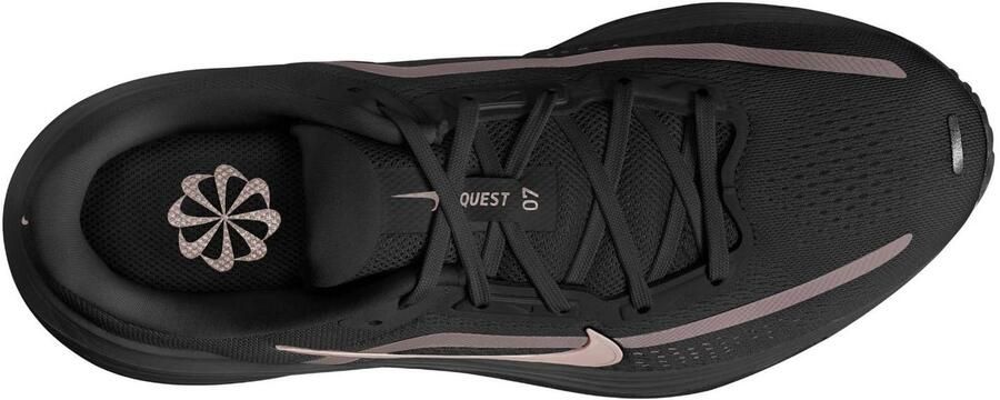 Nike Quest 7 Sneakers Dames Zwart Mesh Synthetisch - Foto 3