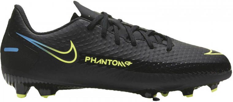 Nike Phantom GT Academy FG MG Jr. voetbalschoenen zwart felgeel kobaltblauw