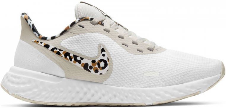 Nike Revolution 5 PRM hardloopschoenen wit beige bruin