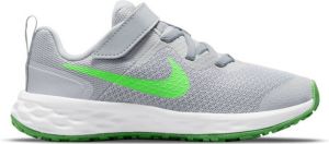 Nike Revolution 6 NN PSV Hardloopschoenen LT Smoke Grey Green Strike Dk Smoke Grey Kinderen