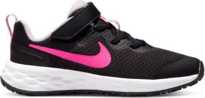 Nike revolution 6 hardloopschoenen zwart roze kinderen