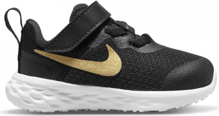 Nike revolution 6 sneakers zwart goud kinderen