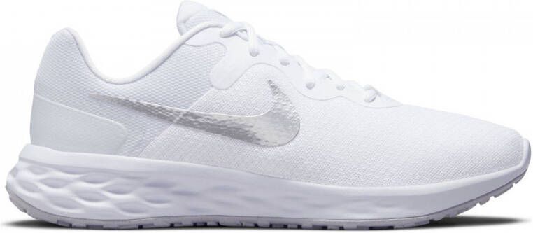 Nike Revolution 6 sneakers wit zilver metallic