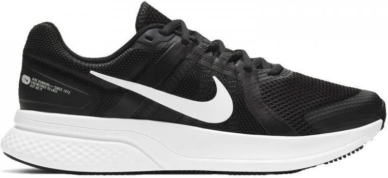 Nike Run Swift 2 hardloopschoenen zwart wit donkergrijs
