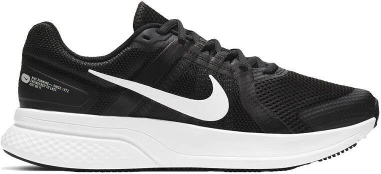 Nike Run Swift 2 hardloopschoenen zwart wit donkergrijs