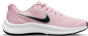 Nike star runner 3 hardloopschoenen roze zwart kinderen