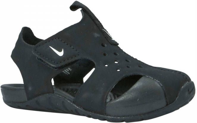 Geld rubber dutje Bourgeon Nike Sunray Protect 2 Sandaal voor baby's peuters Black White - Schoenen.nl