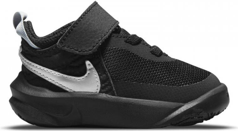 Nike Team Hustle D 10 sneakers zwart metallic zilver wit