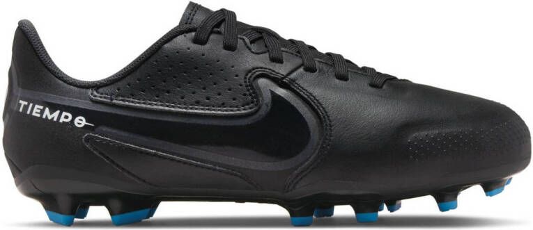 Nike Tiempo Legend 9 Academy MG Jr. voetbalschoenen zwart antraciet blauw