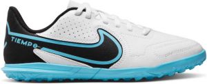 Nike Tiempo Legend 9 Club TF Jr. voetbalschoenen wit zwart blauw