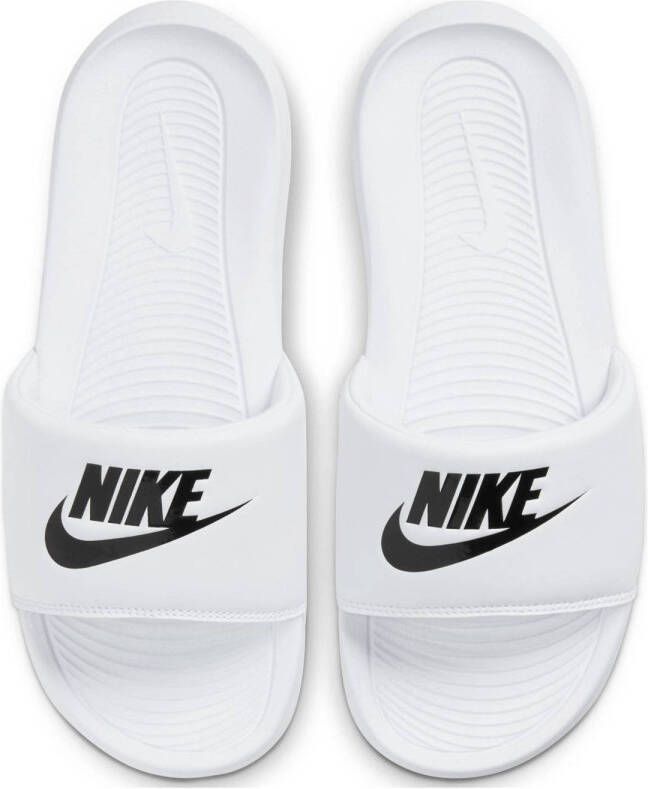 Nike Victori One Slide badslippers wit zwart