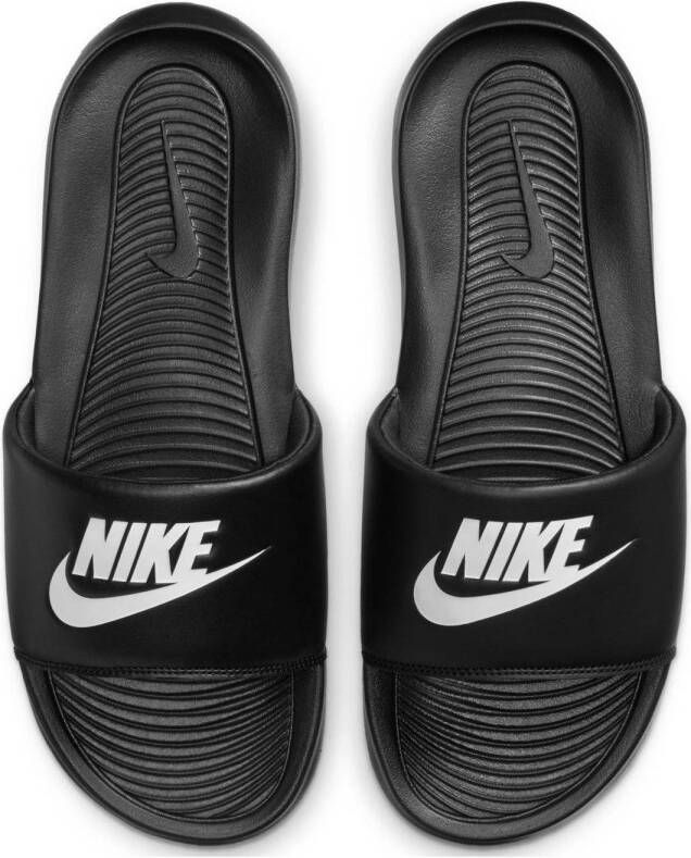 Nike Victori One Slide slippers zwart wit