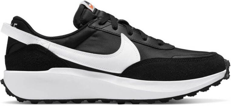 Nike Waffle Debut sneakers zwart wit oranje