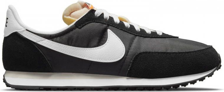 Nike Waffle Trainer 2 sneakers wit zwart lichtoranje