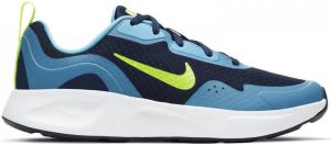 Nike WearAllDay (GS) sneakers blauw geel auqa