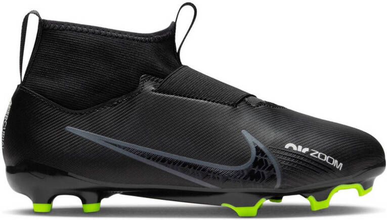 Nike Zoom Mercurial Superfly 9 Academy FG?MG Jr. voetbalschoenen zwart grijs geel