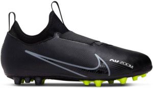 Nike Jr. Zoom Mercurial Vapor 15 Academy AG Voetbalschoenen voor kleuters kids(kunstgras) Zwart