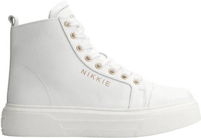 NIKKIE leren sneakers wit