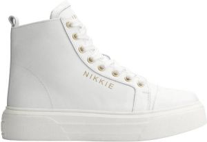 NIKKIE High Base sneaker van leer