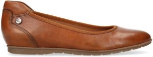 No Stress leren ballerina's cognac