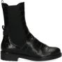No Stress leren chelsea boots met crocoprint zwart - Thumbnail 1