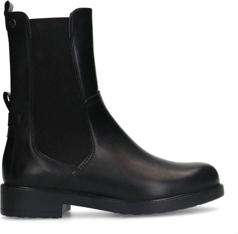 No Stress Dames Zwarte leren chelsea boots