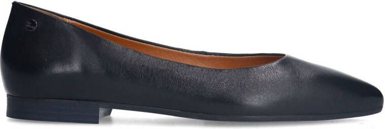 No Stress Dames Zwarte leren loafers