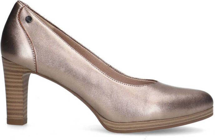 No Stress Dames Bronzen leren pumps