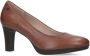 No Stress Dames Cognac pumps met rechte hak - Thumbnail 1