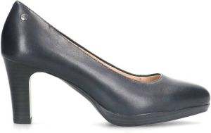 No Stress Dames Donkerblauwe leren pumps