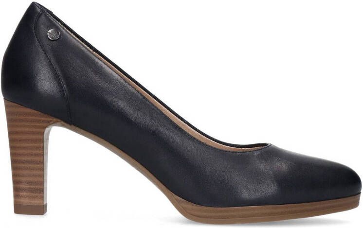 No Stress leren pumps donkerblauw