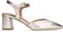 No Stress Dames Goudkleurige leren slingbacks - Thumbnail 1