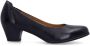 No Stress leren pumps met lage hak zwart - Thumbnail 1