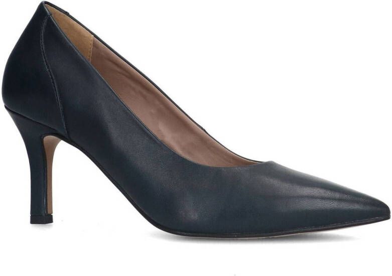 No Stress Dames Zwarte leren gesloten pumps