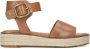 No Stress Dames Cognac leren sandalen - Thumbnail 1