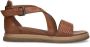 No Stress Dames Cognac leren sandalen - Thumbnail 1