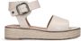 No Stress Dames Off white leren sandalen - Thumbnail 1